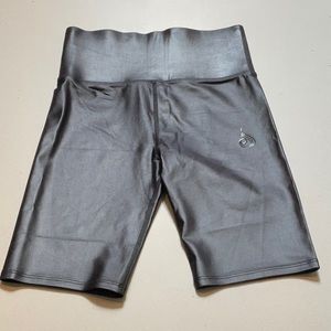 NWT Ryderwear Wet Look Bike Shorts Black Size XS
